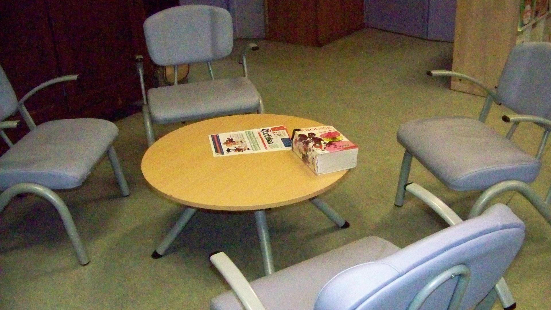 At the school library 4