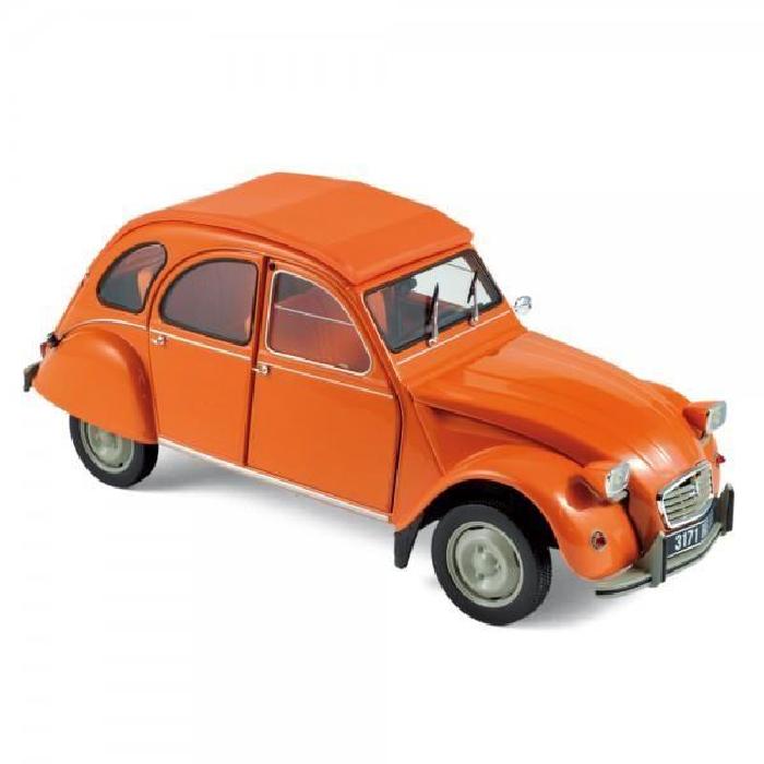 Citroen 2cv 6 1975 orange norev 1 18